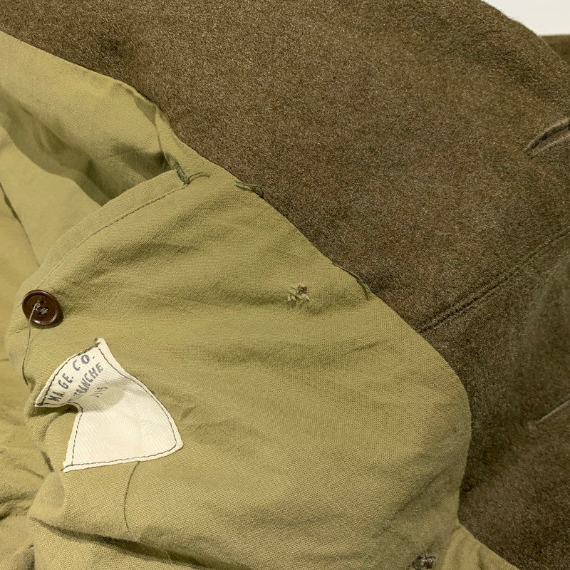 【現状渡し品】【メンズ】 FRENCH ARMY フレンチアーミー GREAT COAT VINTAGE グレートコート アウター ヴィンテージ ミリタリージャケット 145-261001-ko-01-teih サイズ：32 カラー：カーキ系 万代Net店