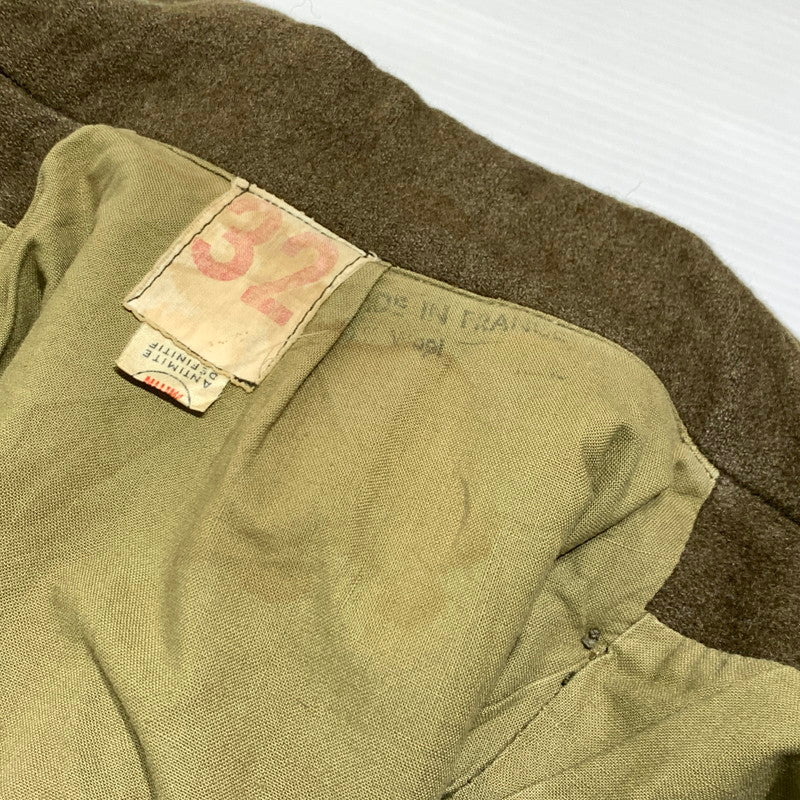 【現状渡し品】【メンズ】 FRENCH ARMY フレンチアーミー GREAT COAT VINTAGE グレートコート アウター ヴィンテージ ミリタリージャケット 145-261001-ko-01-teih サイズ：32 カラー：カーキ系 万代Net店