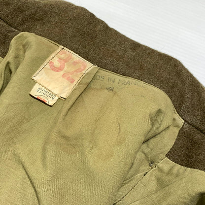 【現状渡し品】【メンズ】 FRENCH ARMY フレンチアーミー GREAT COAT VINTAGE グレートコート アウター ヴィンテージ ミリタリージャケット 145-261001-ko-01-teih サイズ：32 カラー：カーキ系 万代Net店
