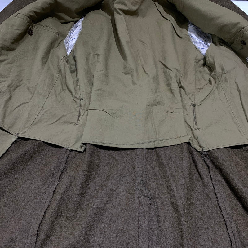 【現状渡し品】【メンズ】 FRENCH ARMY フレンチアーミー GREAT COAT VINTAGE グレートコート アウター ヴィンテージ ミリタリージャケット 145-261001-ko-01-teih サイズ：32 カラー：カーキ系 万代Net店