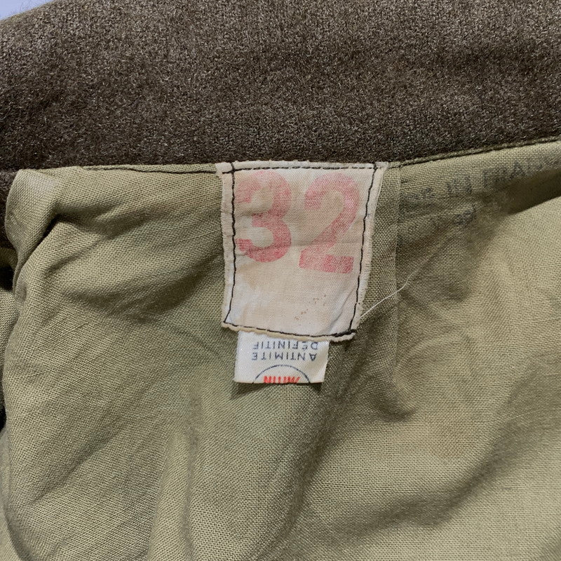 【現状渡し品】【メンズ】 FRENCH ARMY フレンチアーミー GREAT COAT VINTAGE グレートコート アウター ヴィンテージ ミリタリージャケット 145-261001-ko-01-teih サイズ：32 カラー：カーキ系 万代Net店