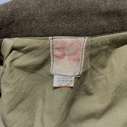 【現状渡し品】【メンズ】 FRENCH ARMY フレンチアーミー GREAT COAT VINTAGE グレートコート アウター ヴィンテージ ミリタリージャケット 145-261001-ko-01-teih サイズ：32 カラー：カーキ系 万代Net店