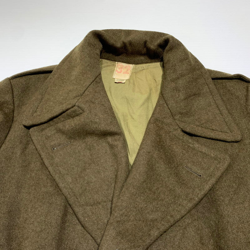 【現状渡し品】【メンズ】 FRENCH ARMY フレンチアーミー GREAT COAT VINTAGE グレートコート アウター ヴィンテージ ミリタリージャケット 145-261001-ko-01-teih サイズ：32 カラー：カーキ系 万代Net店