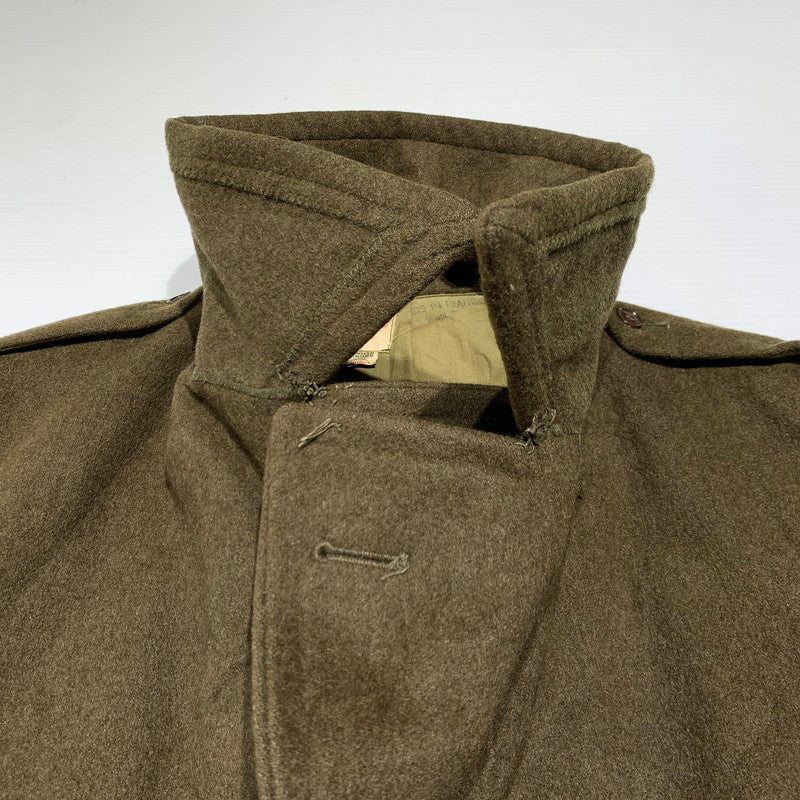 【現状渡し品】【メンズ】 FRENCH ARMY フレンチアーミー GREAT COAT VINTAGE グレートコート アウター ヴィンテージ ミリタリージャケット 145-261001-ko-01-teih サイズ：32 カラー：カーキ系 万代Net店