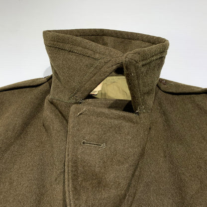 【現状渡し品】【メンズ】 FRENCH ARMY フレンチアーミー GREAT COAT VINTAGE グレートコート アウター ヴィンテージ ミリタリージャケット 145-261001-ko-01-teih サイズ：32 カラー：カーキ系 万代Net店