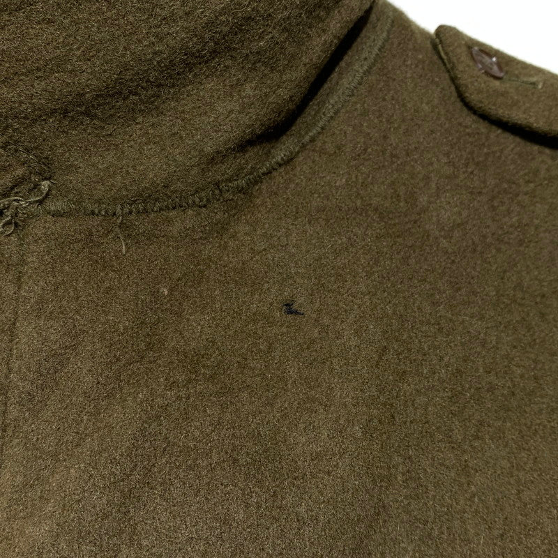 【現状渡し品】【メンズ】 FRENCH ARMY フレンチアーミー GREAT COAT VINTAGE グレートコート アウター ヴィンテージ ミリタリージャケット 145-261001-ko-01-teih サイズ：32 カラー：カーキ系 万代Net店