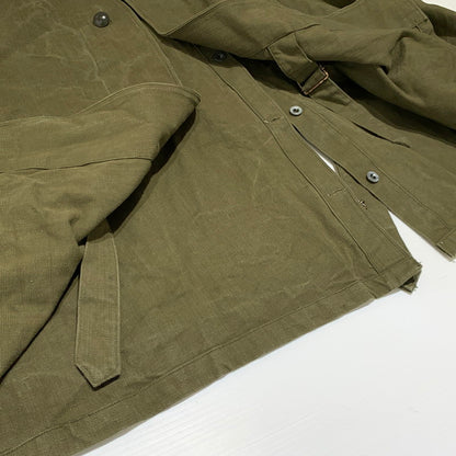 【中古品】【メンズ】 FRENCH MILITARY フレンチミリタリー M-35 MOTORCYCLE COAT VINTAGE モーターサイクル コート アウター ヴィンテージ ミリタリージャケット 145-261001-ko-02-teih サイズ：1 カラー：カーキ 万代Net店