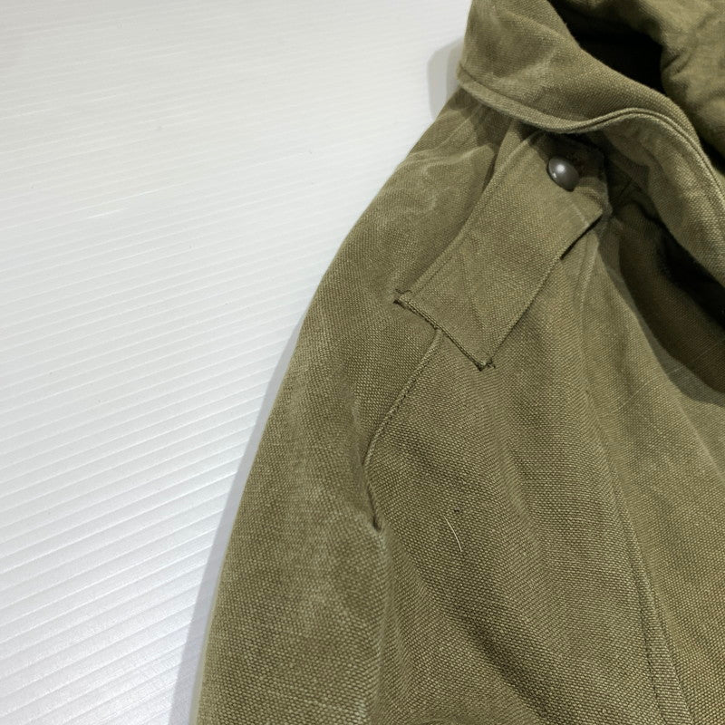 【中古品】【メンズ】 FRENCH MILITARY フレンチミリタリー M-35 MOTORCYCLE COAT VINTAGE モーターサイクル コート アウター ヴィンテージ ミリタリージャケット 145-261001-ko-02-teih サイズ：1 カラー：カーキ 万代Net店