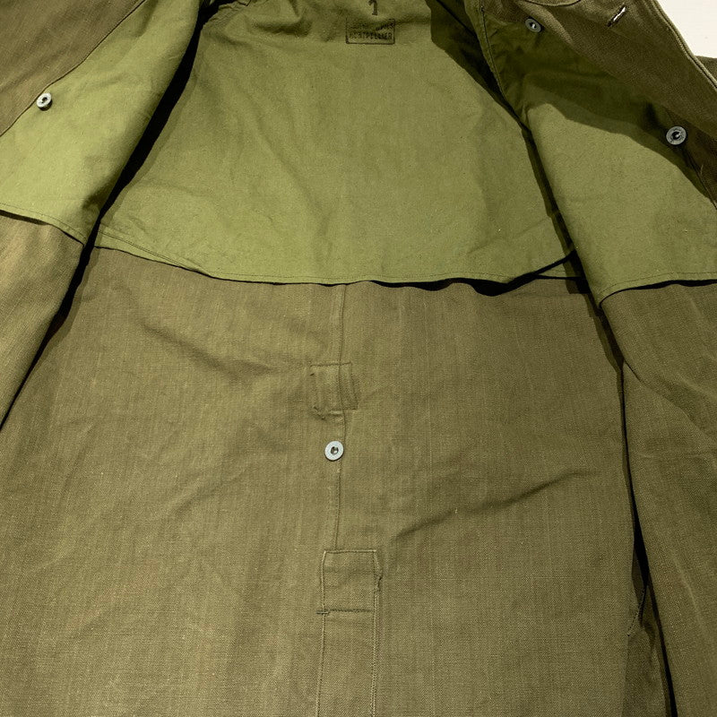 【中古品】【メンズ】 FRENCH MILITARY フレンチミリタリー M-35 MOTORCYCLE COAT VINTAGE モーターサイクル コート アウター ヴィンテージ ミリタリージャケット 145-261001-ko-02-teih サイズ：1 カラー：カーキ 万代Net店