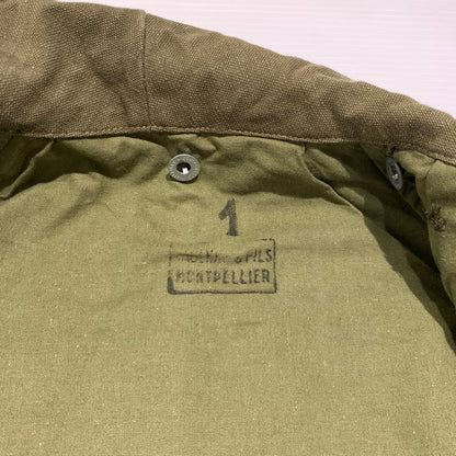 【中古品】【メンズ】 FRENCH MILITARY フレンチミリタリー M-35 MOTORCYCLE COAT VINTAGE モーターサイクル コート アウター ヴィンテージ ミリタリージャケット 145-261001-ko-02-teih サイズ：1 カラー：カーキ 万代Net店