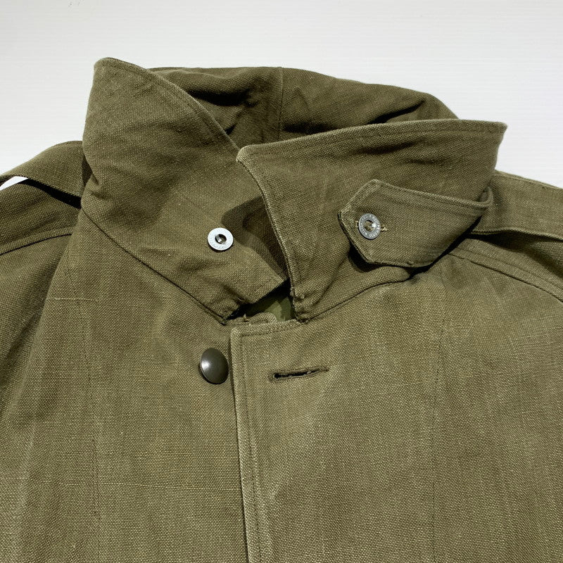 【中古品】【メンズ】 FRENCH MILITARY フレンチミリタリー M-35 MOTORCYCLE COAT VINTAGE モーターサイクル コート アウター ヴィンテージ ミリタリージャケット 145-261001-ko-02-teih サイズ：1 カラー：カーキ 万代Net店