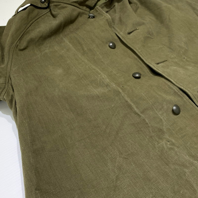 【中古品】【メンズ】 FRENCH MILITARY フレンチミリタリー M-35 MOTORCYCLE COAT VINTAGE モーターサイクル コート アウター ヴィンテージ ミリタリージャケット 145-261001-ko-02-teih サイズ：1 カラー：カーキ 万代Net店
