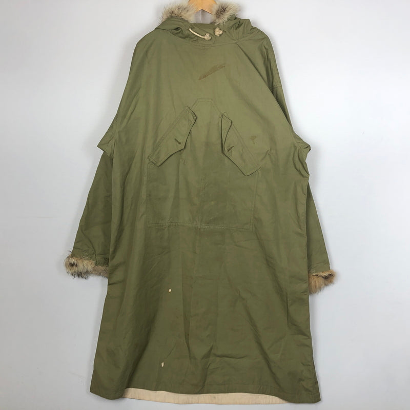 【現状渡し品】【メンズ】 U.S.ARMY アメリカ軍 40’s VINTAGE REVERSIBLE SNOW PARKA 40年代 ヴィンテージ リバーシブル スノーパーカ 145-260929-sa-33-teih サイズ：L カラー：カーキ 万代Net店
