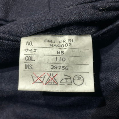 【中古品】【メンズ】 Polo by Ralph Lauren ポロバイラルフローレン WOOL SLACKS PANTS BMJ-PR NA0002 ウール スラックス パンツ ボトムス 158-260930-yo-06-teih サイズ：86 カラー：ネイビー 万代Net店