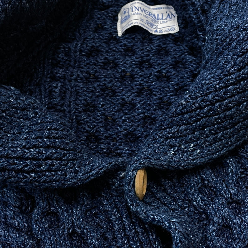 【中古品】【メンズ】 INVERALLAN インバーアラン SHAWL COLLAR CARDIGAN ショール カラー カーディガン 長袖 トップス 147-261004-sa-03-teih サイズ：不明 カラー：ブルー系 万代Net店