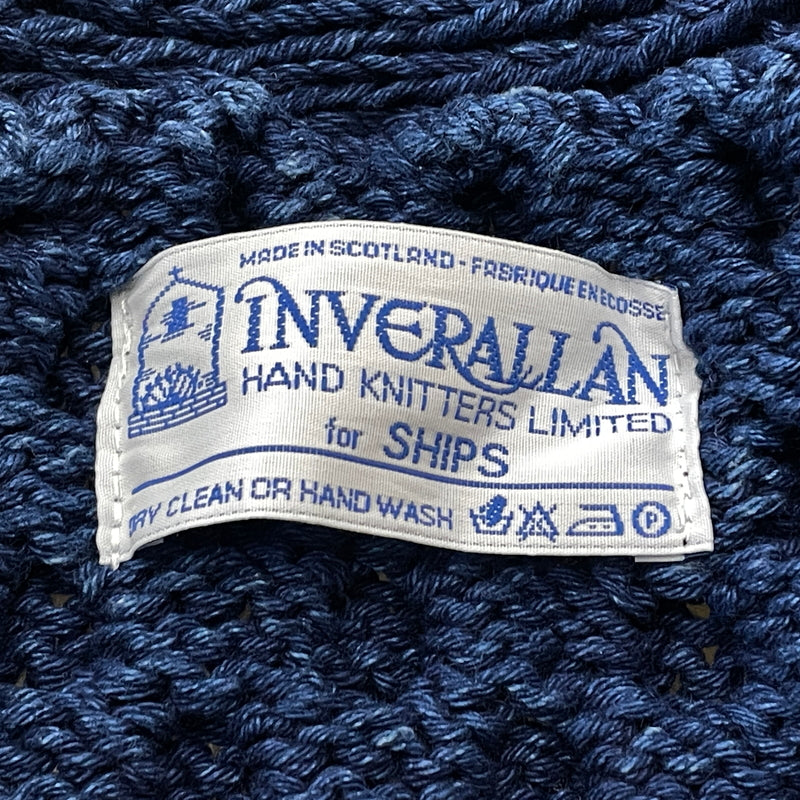 【中古品】【メンズ】 INVERALLAN インバーアラン SHAWL COLLAR CARDIGAN ショール カラー カーディガン 長袖 トップス 147-261004-sa-03-teih サイズ：不明 カラー：ブルー系 万代Net店