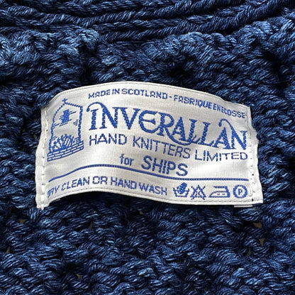 【中古品】【メンズ】 INVERALLAN インバーアラン SHAWL COLLAR CARDIGAN ショール カラー カーディガン 長袖 トップス 147-261004-sa-03-teih サイズ：不明 カラー：ブルー系 万代Net店