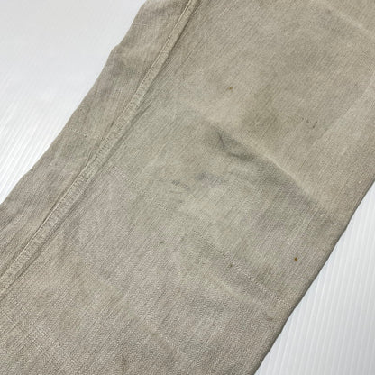 【現状渡し品】【メンズ】 FRENCH MILITARY フランス軍 LINEN BOURGERON TROUSERS PANTS VINTAGE リネン ボージョン トラウザーズ パンツ ボトムス ヴィンテージ 156-260930-yo-05-teih サイズ：不明 カラー：アイボリー系 万代Net店