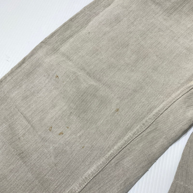 【現状渡し品】【メンズ】 FRENCH MILITARY フランス軍 LINEN BOURGERON TROUSERS PANTS VINTAGE リネン ボージョン トラウザーズ パンツ ボトムス ヴィンテージ 156-260930-yo-05-teih サイズ：不明 カラー：アイボリー系 万代Net店