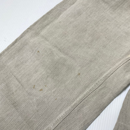 【現状渡し品】【メンズ】 FRENCH MILITARY フランス軍 LINEN BOURGERON TROUSERS PANTS VINTAGE リネン ボージョン トラウザーズ パンツ ボトムス ヴィンテージ 156-260930-yo-05-teih サイズ：不明 カラー：アイボリー系 万代Net店