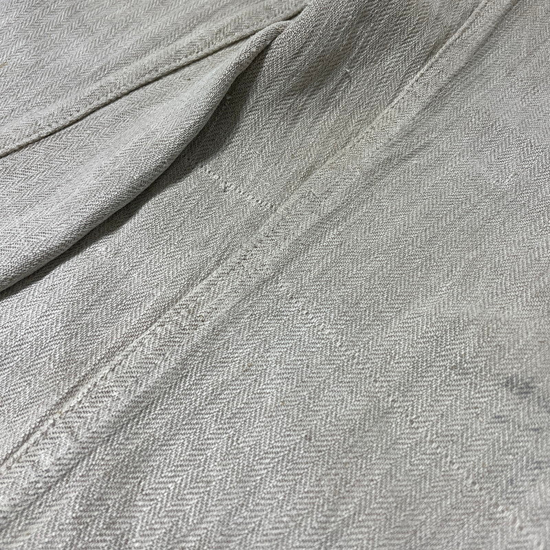 【現状渡し品】【メンズ】 FRENCH MILITARY フランス軍 LINEN BOURGERON TROUSERS PANTS VINTAGE リネン ボージョン トラウザーズ パンツ ボトムス ヴィンテージ 156-260930-yo-05-teih サイズ：不明 カラー：アイボリー系 万代Net店
