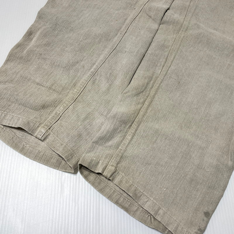 【現状渡し品】【メンズ】 FRENCH MILITARY フランス軍 LINEN BOURGERON TROUSERS PANTS VINTAGE リネン ボージョン トラウザーズ パンツ ボトムス ヴィンテージ 156-260930-yo-05-teih サイズ：不明 カラー：アイボリー系 万代Net店