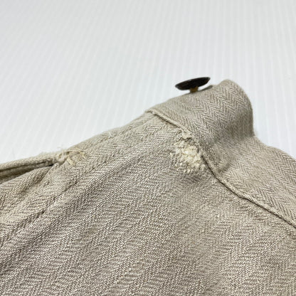 【現状渡し品】【メンズ】 FRENCH MILITARY フランス軍 LINEN BOURGERON TROUSERS PANTS VINTAGE リネン ボージョン トラウザーズ パンツ ボトムス ヴィンテージ 156-260930-yo-05-teih サイズ：不明 カラー：アイボリー系 万代Net店