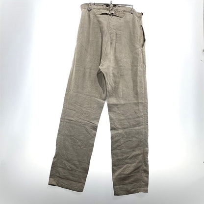 【現状渡し品】【メンズ】 FRENCH MILITARY フランス軍 LINEN BOURGERON TROUSERS PANTS VINTAGE リネン ボージョン トラウザーズ パンツ ボトムス ヴィンテージ 156-260930-yo-05-teih サイズ：不明 カラー：アイボリー系 万代Net店