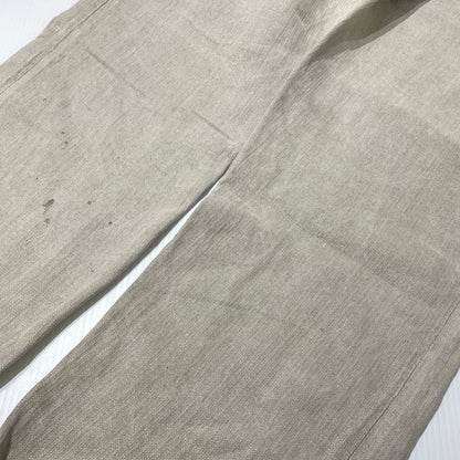 【現状渡し品】【メンズ】 FRENCH MILITARY フランス軍 LINEN BOURGERON TROUSERS PANTS VINTAGE リネン ボージョン トラウザーズ パンツ ボトムス ヴィンテージ 156-260930-yo-05-teih サイズ：不明 カラー：アイボリー系 万代Net店
