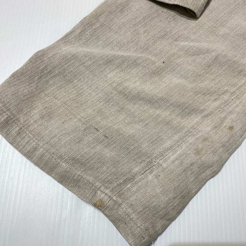 【現状渡し品】【メンズ】 FRENCH MILITARY フランス軍 LINEN BOURGERON TROUSERS PANTS VINTAGE リネン ボージョン トラウザーズ パンツ ボトムス ヴィンテージ 156-260930-yo-05-teih サイズ：不明 カラー：アイボリー系 万代Net店