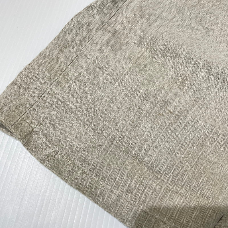 【現状渡し品】【メンズ】 FRENCH MILITARY フランス軍 LINEN BOURGERON TROUSERS PANTS VINTAGE リネン ボージョン トラウザーズ パンツ ボトムス ヴィンテージ 156-260930-yo-05-teih サイズ：不明 カラー：アイボリー系 万代Net店