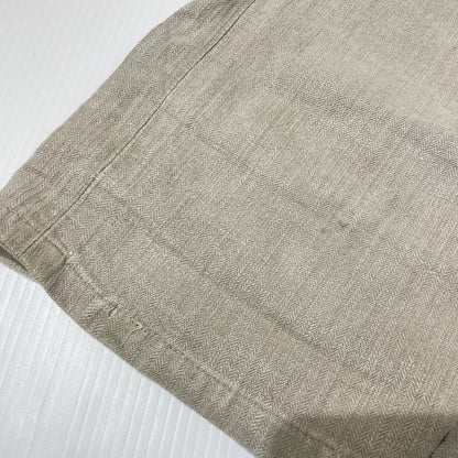 【現状渡し品】【メンズ】 FRENCH MILITARY フランス軍 LINEN BOURGERON TROUSERS PANTS VINTAGE リネン ボージョン トラウザーズ パンツ ボトムス ヴィンテージ 156-260930-yo-05-teih サイズ：不明 カラー：アイボリー系 万代Net店