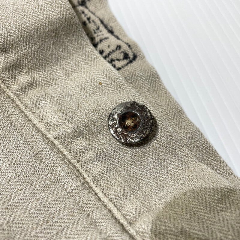 【現状渡し品】【メンズ】 FRENCH MILITARY フランス軍 LINEN BOURGERON TROUSERS PANTS VINTAGE リネン ボージョン トラウザーズ パンツ ボトムス ヴィンテージ 156-260930-yo-05-teih サイズ：不明 カラー：アイボリー系 万代Net店