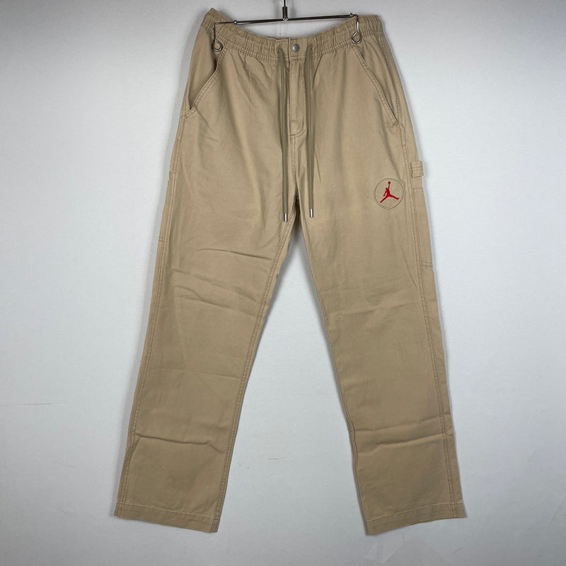 【中古品】【メンズ】 NIKE ナイキ × TRAVIS SCOTT トラビス スコット 別注コラボ 21SS CANVAS PANT DD4779-201 2021年春夏 キャンパス パンツ ボトムス 159-261004-sa-07-teih サイズ：M カラー：ベージュ 万代Net店