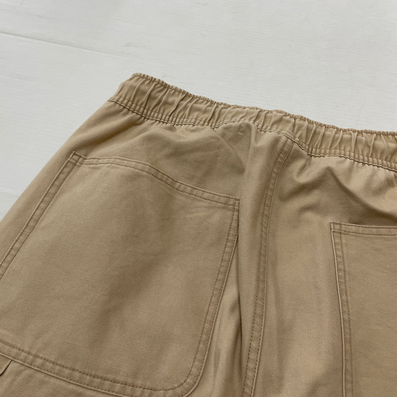【中古品】【メンズ】 NIKE ナイキ × TRAVIS SCOTT トラビス スコット 別注コラボ 21SS CANVAS PANT DD4779-201 2021年春夏 キャンパス パンツ ボトムス 159-261004-sa-07-teih サイズ：M カラー：ベージュ 万代Net店
