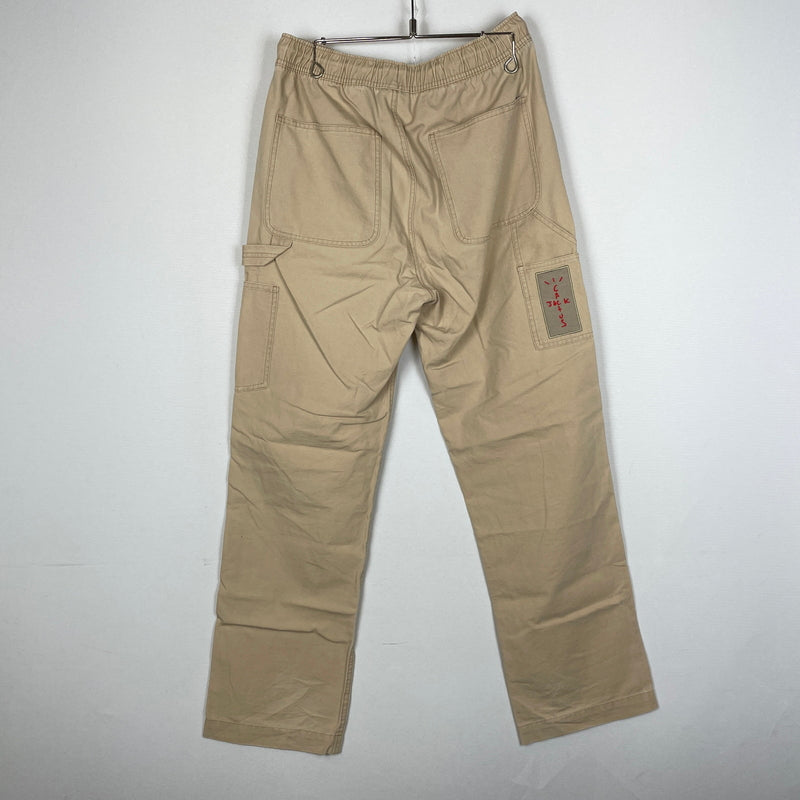 【中古品】【メンズ】 NIKE ナイキ × TRAVIS SCOTT トラビス スコット 別注コラボ 21SS CANVAS PANT DD4779-201 2021年春夏 キャンパス パンツ ボトムス 159-261004-sa-07-teih サイズ：M カラー：ベージュ 万代Net店