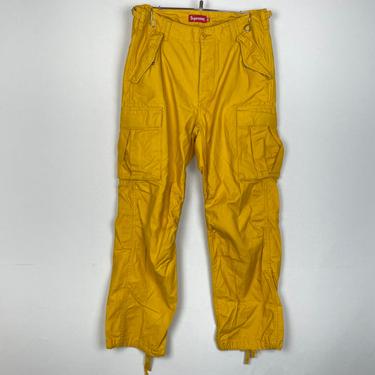 【現状渡し品】【メンズ】 SUPREME シュプリーム CARGO PANT DUSTY GOLD カーゴ パンツ ダスティ ゴールド ボトムス 149-261004-sa-09-teih サイズ：30 カラー：イエロー 万代Net店