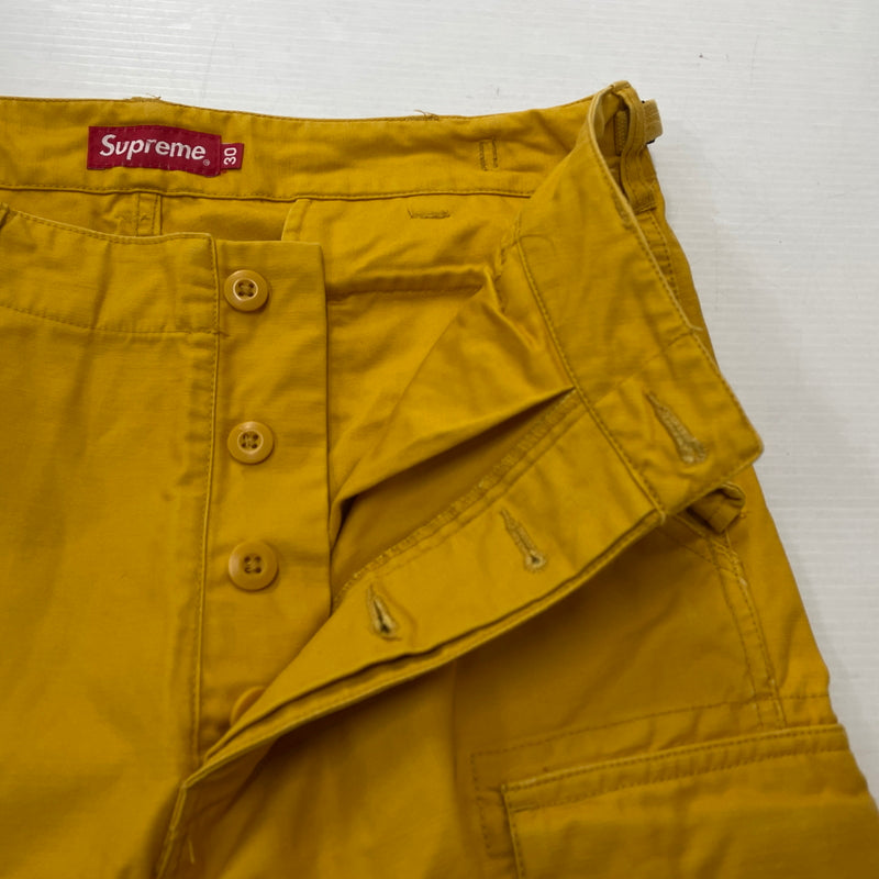 【現状渡し品】【メンズ】 SUPREME シュプリーム CARGO PANT DUSTY GOLD カーゴ パンツ ダスティ ゴールド ボトムス 149-261004-sa-09-teih サイズ：30 カラー：イエロー 万代Net店