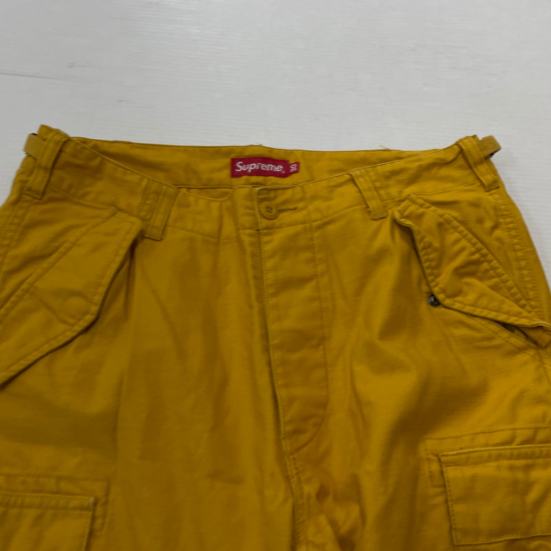 【現状渡し品】【メンズ】 SUPREME シュプリーム CARGO PANT DUSTY GOLD カーゴ パンツ ダスティ ゴールド ボトムス 149-261004-sa-09-teih サイズ：30 カラー：イエロー 万代Net店