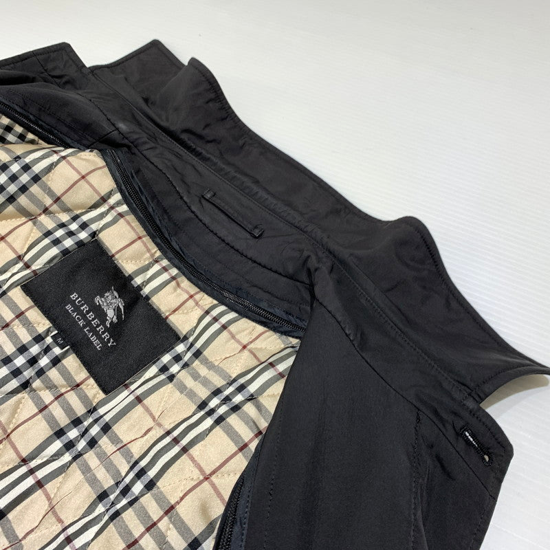 【中古品】【メンズ】 BURBERRY BLACK LABEL バーバリーブラックレーベル BALMACAAN COAT BMA09-705-09 ステンカラーコート アウター ライナー付きジャケット 141-261001-ko-13-teih サイズ：M カラー：ブラック 万代Net店