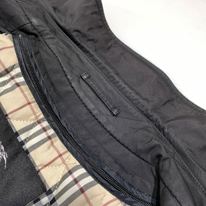 【中古品】【メンズ】 BURBERRY BLACK LABEL バーバリーブラックレーベル BALMACAAN COAT BMA09-705-09 ステンカラーコート アウター ライナー付きジャケット 141-261001-ko-13-teih サイズ：M カラー：ブラック 万代Net店