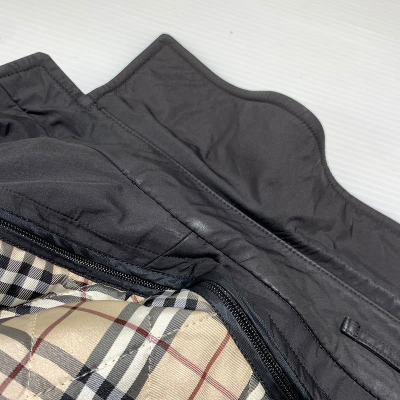【中古品】【メンズ】 BURBERRY BLACK LABEL バーバリーブラックレーベル BALMACAAN COAT BMA09-705-09 ステンカラーコート アウター ライナー付きジャケット 141-261001-ko-13-teih サイズ：M カラー：ブラック 万代Net店