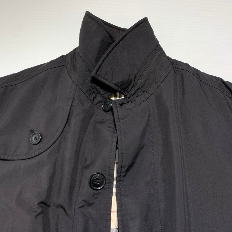【中古品】【メンズ】 BURBERRY BLACK LABEL バーバリーブラックレーベル BALMACAAN COAT BMA09-705-09 ステンカラーコート アウター ライナー付きジャケット 141-261001-ko-13-teih サイズ：M カラー：ブラック 万代Net店