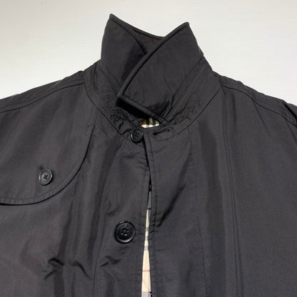 【中古品】【メンズ】 BURBERRY BLACK LABEL バーバリーブラックレーベル BALMACAAN COAT BMA09-705-09 ステンカラーコート アウター ライナー付きジャケット 141-261001-ko-13-teih サイズ：M カラー：ブラック 万代Net店