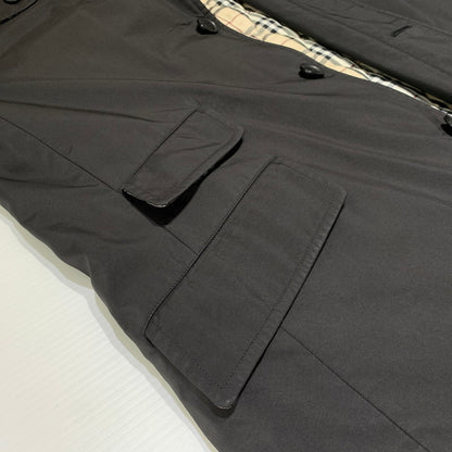 【中古品】【メンズ】 BURBERRY BLACK LABEL バーバリーブラックレーベル BALMACAAN COAT BMA09-705-09 ステンカラーコート アウター ライナー付きジャケット 141-261001-ko-13-teih サイズ：M カラー：ブラック 万代Net店