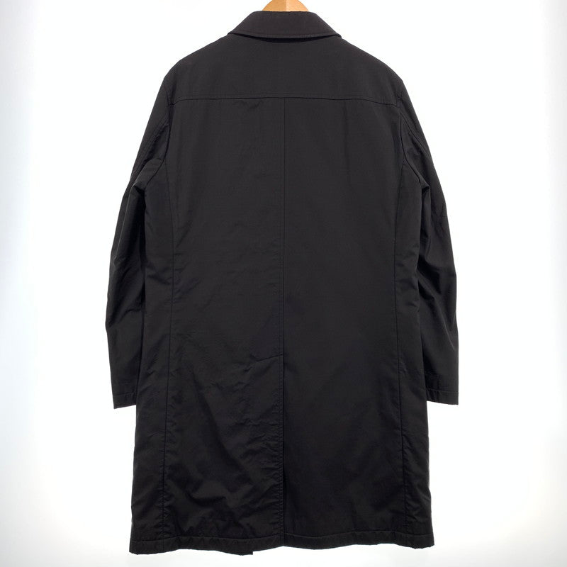 【中古品】【メンズ】 BURBERRY BLACK LABEL バーバリーブラックレーベル BALMACAAN COAT BMA09-705-09 ステンカラーコート アウター ライナー付きジャケット 141-261001-ko-13-teih サイズ：M カラー：ブラック 万代Net店