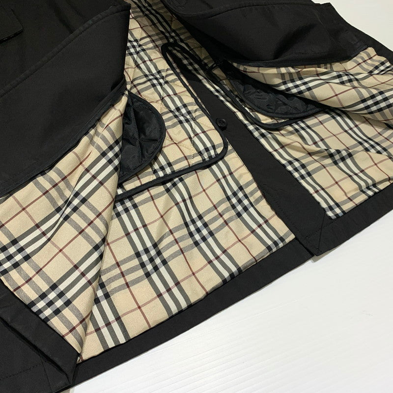 【中古品】【メンズ】 BURBERRY BLACK LABEL バーバリーブラックレーベル BALMACAAN COAT BMA09-705-09 ステンカラーコート アウター ライナー付きジャケット 141-261001-ko-13-teih サイズ：M カラー：ブラック 万代Net店