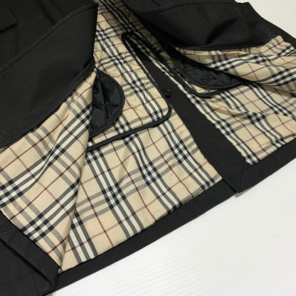 【中古品】【メンズ】 BURBERRY BLACK LABEL バーバリーブラックレーベル BALMACAAN COAT BMA09-705-09 ステンカラーコート アウター ライナー付きジャケット 141-261001-ko-13-teih サイズ：M カラー：ブラック 万代Net店