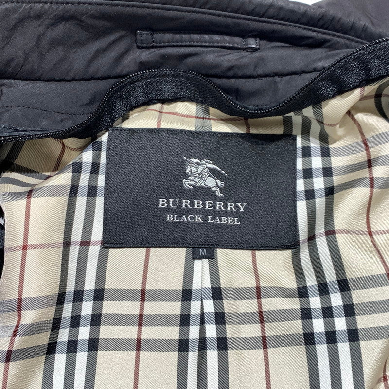 【中古品】【メンズ】 BURBERRY BLACK LABEL バーバリーブラックレーベル BALMACAAN COAT BMA09-705-09 ステンカラーコート アウター ライナー付きジャケット 141-261001-ko-13-teih サイズ：M カラー：ブラック 万代Net店