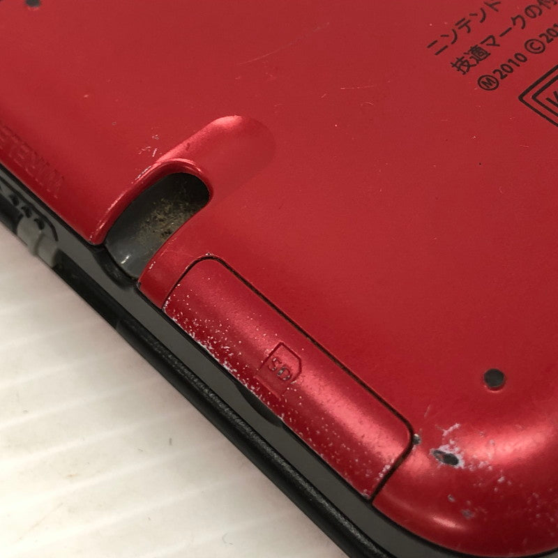 【中古品】 Nintendo 3DS LL レッド×ブラック 動作確認済み タッチペン欠品 023-261001-ns-02-teih 万代Net店